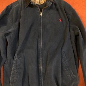 1990 polo bi-swing jacket in a soft navy material.